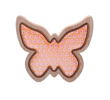 pb. 1 wooden butterfly orange 12.5x11cm