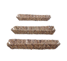 S/3 Tray Water Hyacinth 45x20x6cm Natural
