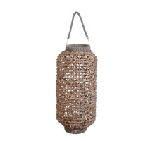 Lantern Water Hyacinth w/Glass D26 H55cm Natural