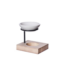 Geurbrander Etna hout met keramiek 9.5x8x10cm