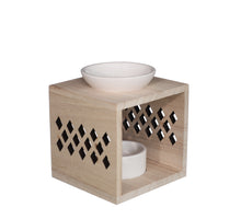 Geurbrander Bandai hout met keramiek 10.5x10.5x12cm