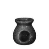 Vesuvius ceramic incense burner black Ø10 h.10 cm