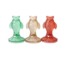 Candle Holder Barra Glass 3 assorted D8 H12cm