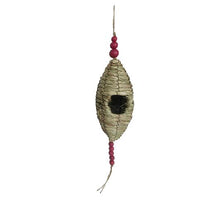 Bird House Carpina Grass D10 H36cm Natural/Fuchsia