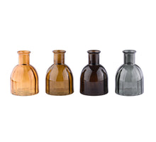 Vase Mexico City Glass 4 assorted D10 H15cm Autumn