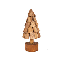 Deco Tree Flatrock Wood D16 H41cm Light Brown