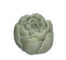 Pioenroos amberblok deluxe Ø6,5 h.5,5 cm jasmin