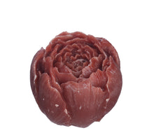 Pioenroos amberblok deluxe Ø6,5 h.5,5 cm amber