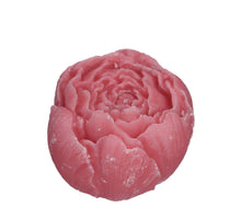 Pioenroos amberblok deluxe Ø6,5 h.5,5 cm peony