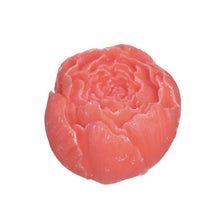 Pioenroos amberblok deluxe Ø6,5 h.5,5 cm mango peach