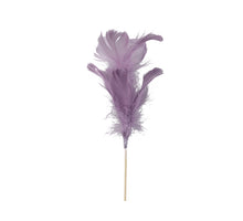 pb. 12 goose feathers/stick lilac 72 cm