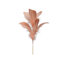 pb. 12 goose feathers/stick orange 72 cm