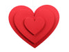 pm. 1 3-double foam heart/hanging red 50x50 cm