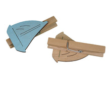 pb. 6 boats on clip blue 4,5 cm