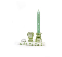 Seasons gift box With love Duo Candle holder green flower