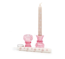 Seasons gift box With love Duo Candle holder pink flower