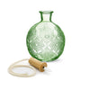 With love, gift box Bologna bottle glass + LED wick green
