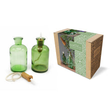 With love, giftbox Riga 2 fles met led-lont groen
