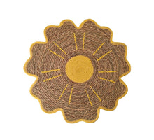 Placemat Flower D38cm Yellow
