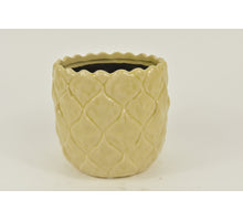 pc. 1 flower pot yellow Ø 14x13cm