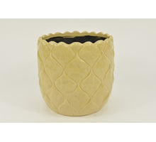 pc. 1 flower pot yellow Ø 19x18cm