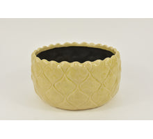 pc. 1 flower pot yellow Ø 23x12cm