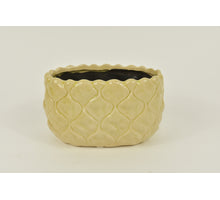 pc. 1 flower pot yellow 17x11x10cm