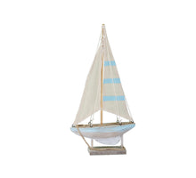 pc. 1 wooden boat natural 18x3.5x34.5cm