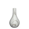 Dazzle vaas marmer Ø14 x h.26 wit goud