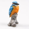 BIRD KINGFISHER ON TRUNK 7X7X11.5 CM - POLYESTER