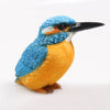 BIRD KINGFISHER M 12.5X6X10 CM - POLYESTER