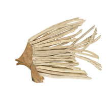 Fish branches with teak head 78x9x55cm Natural