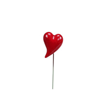 pb. 24 styro hearts lacquer/pick red 55x40 mm