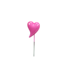 pb. 24 styro hearts lacquer/pick pink 55x40 mm