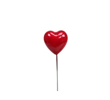 pb. 48 styro hearts lacquer/pick red 30x30 mm