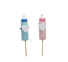 pm. 8 baby bottle/stick pink/blue 60 mm
