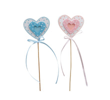 pm. 8 baby-heart/stick pink/blue 60x55 mm