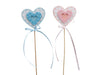 pm. 8 baby-heart/stick pink/blue 60x55 mm