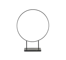 Ring on foot metal 38x10x48.5cm - Black