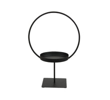 pc. 1 metal ring/foot black 24.5x14x35 cm