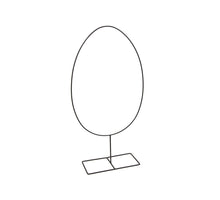 pc. 1 metal egg/standing black 32x12x62 cm