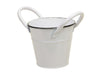 metal basket w/ears white Ø 11x10 cm