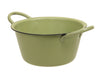 Metal bowl with handles, green, Ø 19x10 cm