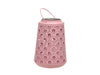 pc. 1 solar lantern pink Ø 13x18 cm