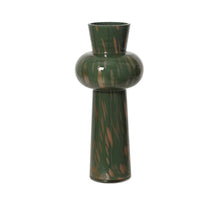 Vaas glas groen/kleur(en) D.18.5cm x H.42cm