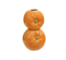 dolomite orange vase (2) orange 8x7.5x15.5 cm