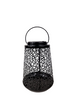 Solar lantarn Ø 13x18 cm black