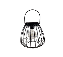 Solar lantern black Ø 16.5x15 cm