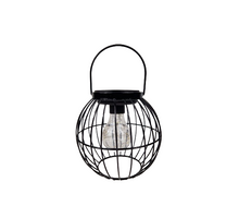 Solar lantern black Ø 15.5x16 cm