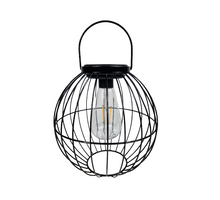 Solar lantern black Ø 19x19.5 cm
